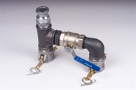 Avslutning dubbelt 32mm med ventil