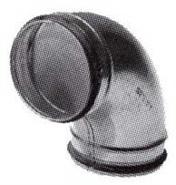 Ventböj 90 grader dim125mm